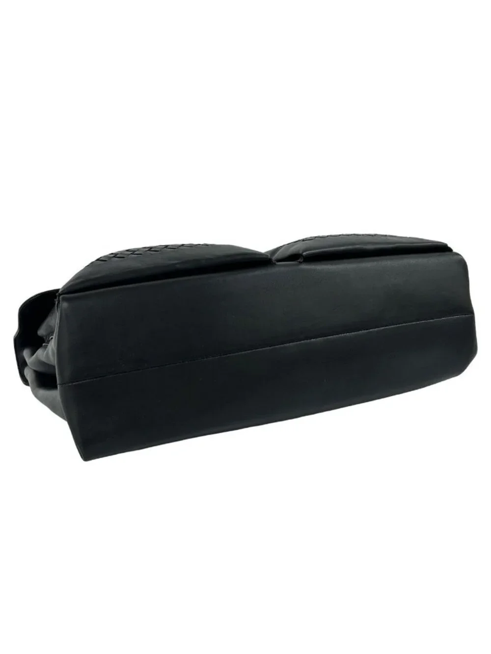 Bottega Veneta Intrecciato Leather Business Bag Document Bag Black